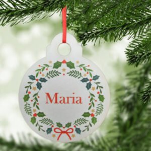 Christmas Bauble - Wreath Design