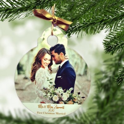Christmas Bauble - Mr & Mrs - First Christmas