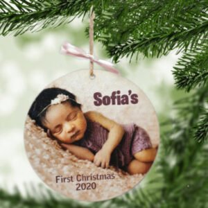 Christmas Bauble - First Christmas - Baby Girl