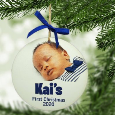 Christmas Bauble - First Christmas - Baby Boy
