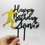 Wooden Cake Topper – Football