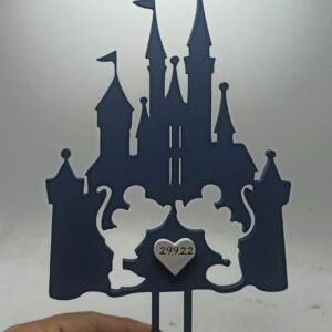 Wooden Cake Topper – Disney Wedding