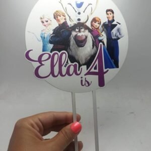 Wooden Cake Topper – Frozen Theme