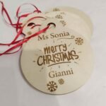 Christmas Bauble Engraving - Merry Christmas with Name