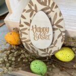 Hanging Wooden Easter Egg