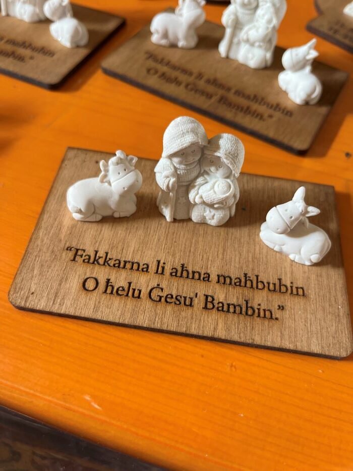 Wooden Base Nativity - 10cm x 7cm