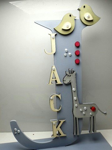 Standing Initial - Giraffe Theme - Image 2