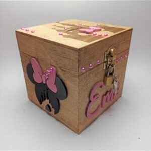Money box with lock - Minnie Mouse Theme