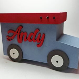 Wooden Box Truck with Wheels