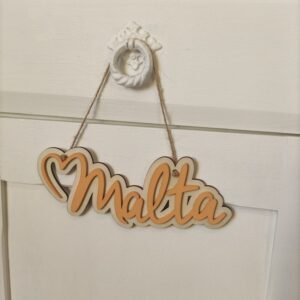 Love Malta - Malta Embossed Hanging Sign