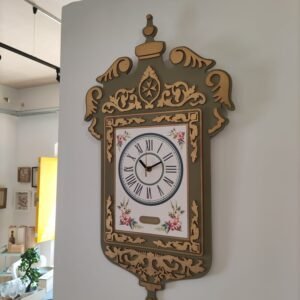 Love Malta Tal-Lira Wooden Clock Large