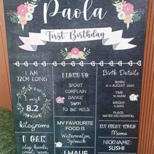 Wooden Milestone Board  - A3 Size