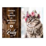 Personalised Pet Memorial Printed on Wooden Sign - Hanging - 3 Sizes available
