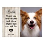 Personalised Pet Memorial Printed on Wooden Sign - Hanging - 3 Sizes available