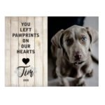 Personalised Pet Memorial Printed on Wooden Sign - Hanging - 3 Sizes available