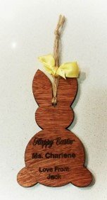 Easter Wooden Hanging Bunny