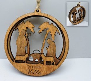 Hanging Holly - Finished in wax and hand painted - Image 10