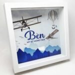 Personalized Moneybox Frame - Planes Theme