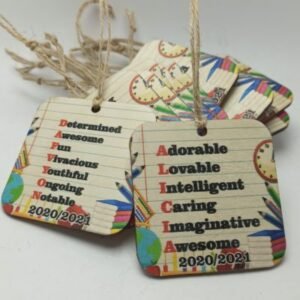 Wooden Hanging Token - 7 x 7cm