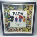 Square Frame with Glass - Superheroes Theme - 25x25x4cm