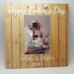 Printed Hanging Wooden Plaque - Happy Father's Day - 20x20x1cm