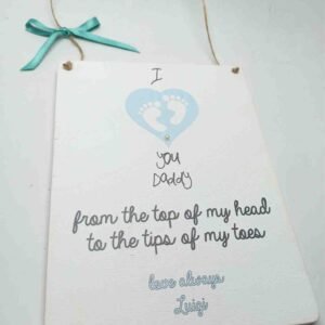 I Love You Daddy - Wooden Hanging Sign - Different Sizes Available