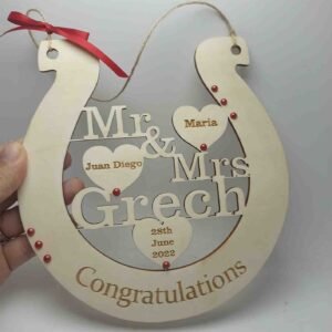 Wedding Lucky Charm - Horseshoe - 18x18cm