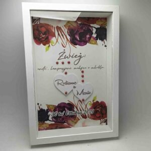 Box Frame with Glass - Wedding Theme