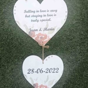 Personalised Wedding Hanging Decor - 35x20cm