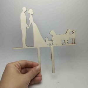 Wooden Cake Topper – Pets Theme