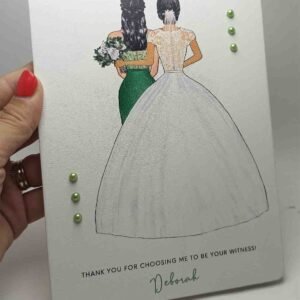 Personalised Witness Gift Plaque for the Bride - Hanging - 3 Sizes available