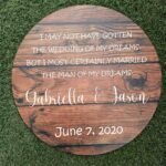 Personalised Wooden Round Sign - 29cm