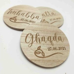 Engraved Coaster -Wedding Souvenier