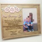 Wooden Frame - Roses Theme 2 - 23x18.5x3.5cm