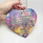 Wooden Heart - Thank You Teacher - 15x13cm
