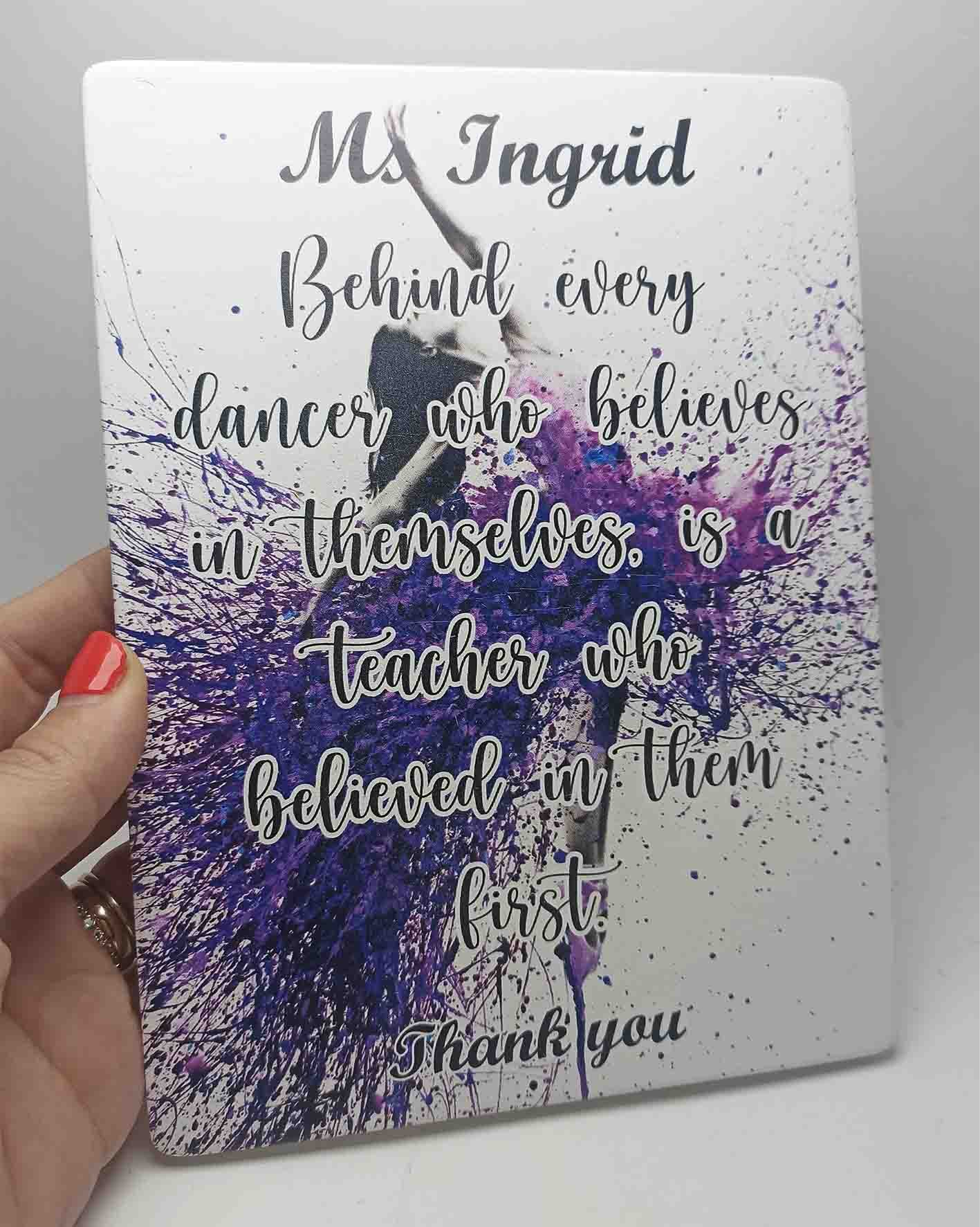 Print Hanging Decoration - Dancing Teacher