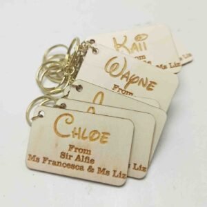 Laser Engraved Keychains - Disney Style Names