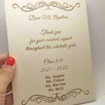 Thank You Engraved Plaque - Different Sizes Available