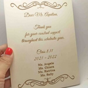 Thank You Engraved Plaque - Different Sizes Available