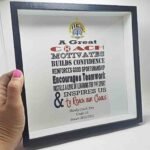 Personalised Printed Frame with Glass - Coach Theme