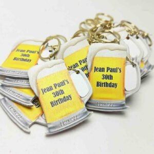 Printed Keychain - Beer Theme