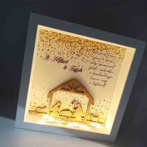 Christmas Frame with Glass and LED