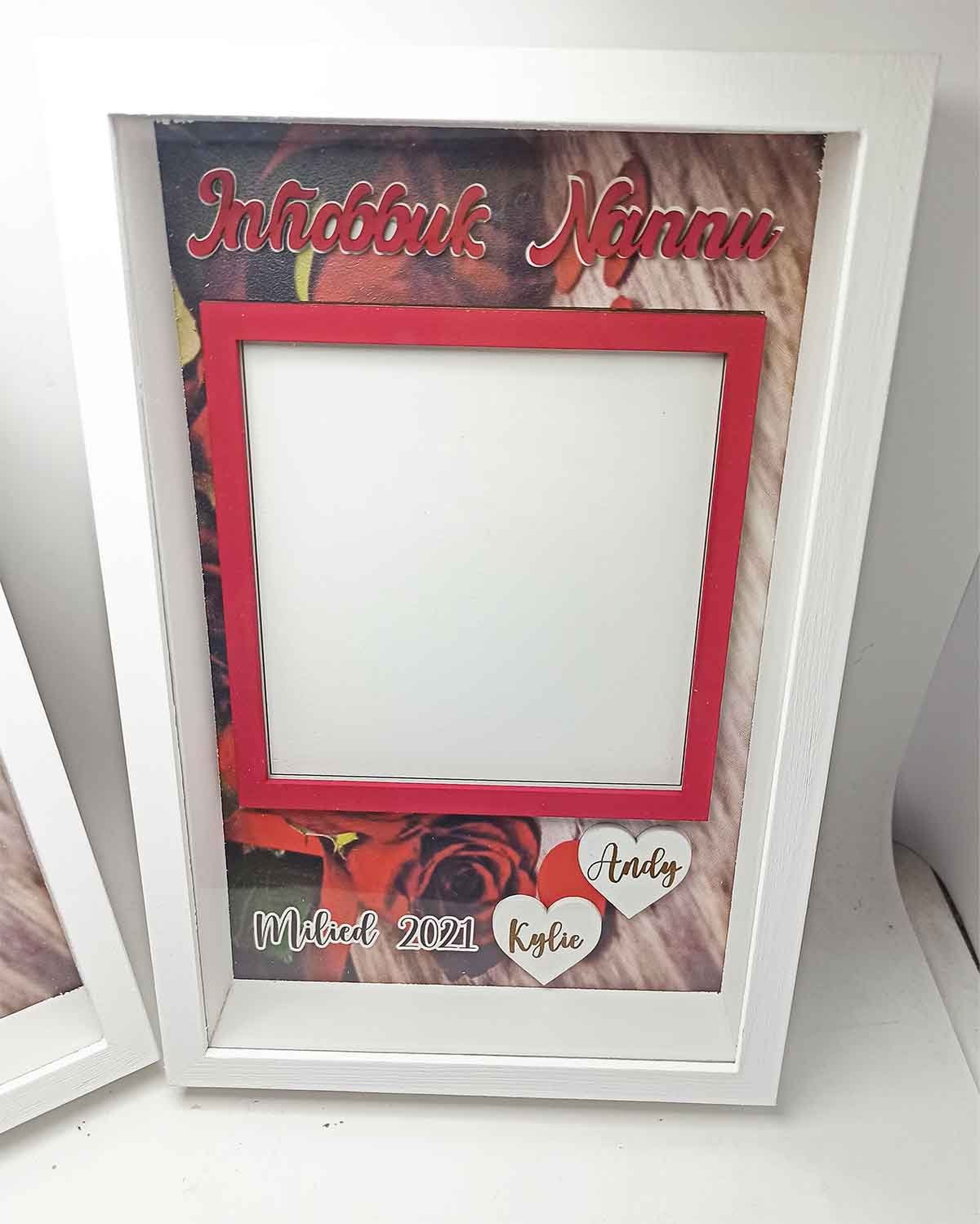 Baby Box Frame with Glass - Christmas Theme