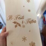 Christmas Wooden Box - Takes 2 bottles of wine