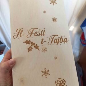 Christmas Wooden Box - Takes 2 bottles of wine