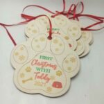 Dog 1st Christmas Paw bauble