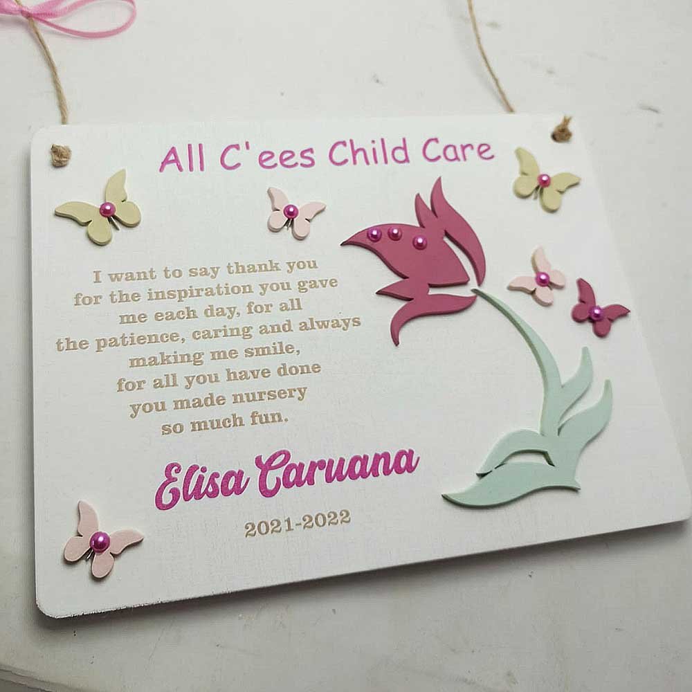 Hanging Wooden Plaque - Teacher - 3 sizes available