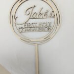 Wooden Cake Topper – First Holy Communion