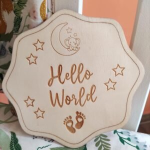 Baby Birth Announcement Card - Hello World