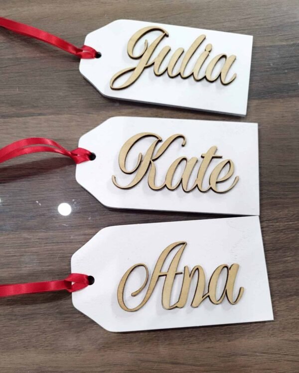 Wooden Name Tags - Scic Crafts Studio
